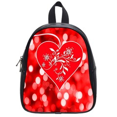 Love Romantic Greeting Celebration School Bag (small) by Sapixe