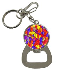 Mosaic Tiles Pattern Texture Bottle Opener Key Chains by Sapixe