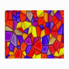 Mosaic Tiles Pattern Texture Small Glasses Cloth (2-side)