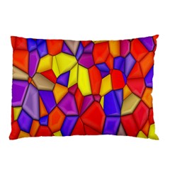Mosaic Tiles Pattern Texture Pillow Case by Sapixe