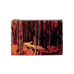 Forest Autumn Trees Trail Road Cosmetic Bag (medium) 