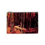 Forest Autumn Trees Trail Road Cosmetic Bag (Medium)  Front