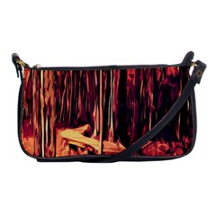 Forest Autumn Trees Trail Road Shoulder Clutch Bags