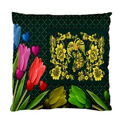 Background Reason Tulips Colors Standard Cushion Case (two Sides) by Sapixe