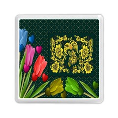 Background Reason Tulips Colors Memory Card Reader (square)  by Sapixe