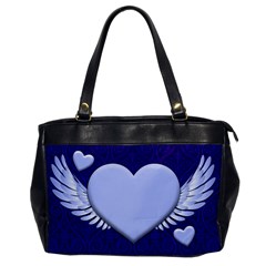 Background Texture Heart Wings Office Handbags