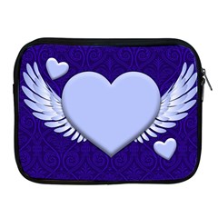 Background Texture Heart Wings Apple Ipad 2/3/4 Zipper Cases by Sapixe