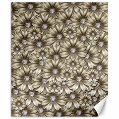 Background Flowers Canvas 8  X 10 