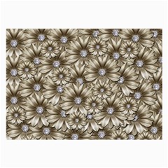 Background Flowers Large Glasses Cloth by Sapixe