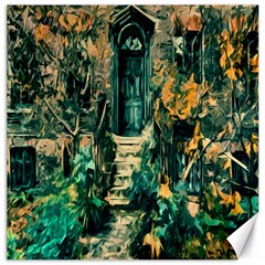 Porch Door Stairs House Canvas 12  X 12  