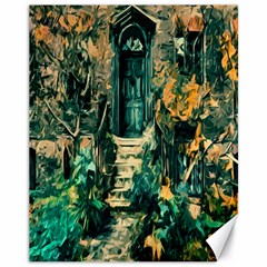 Porch Door Stairs House Canvas 11  X 14  