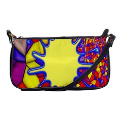 Embroidery Dab Color Spray Shoulder Clutch Bags