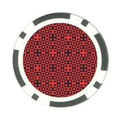 Abstract Background Red Black Poker Chip Card Guard (10 Pack) by Sapixe