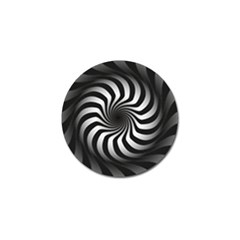 Art Optical Black White Hypnotic Golf Ball Marker (4 Pack)
