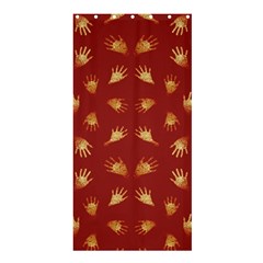 Primitive Art Hands Motif Pattern Shower Curtain 36  x 72  (Stall) 