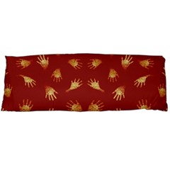 Primitive Art Hands Motif Pattern Body Pillow Case (Dakimakura)