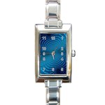 Background Brush Particles Wave Rectangle Italian Charm Watch Front