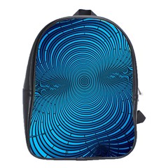 Background Brush Particles Wave School Bag (xl)