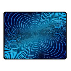Background Brush Particles Wave Double Sided Fleece Blanket (small) 