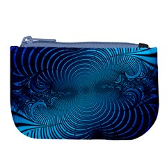 Background Brush Particles Wave Large Coin Purse