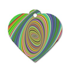 Ellipse Background Elliptical Dog Tag Heart (one Side) by Sapixe