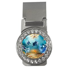 Dolphin Art Creation Natural Water Money Clips (cz) 