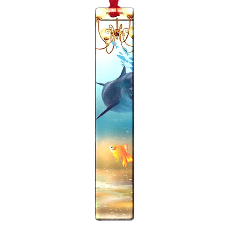 Dolphin Art Creation Natural Water Large Book Marks