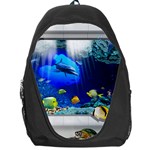 Dolphin Art Creation Natural Water Backpack Bag Front