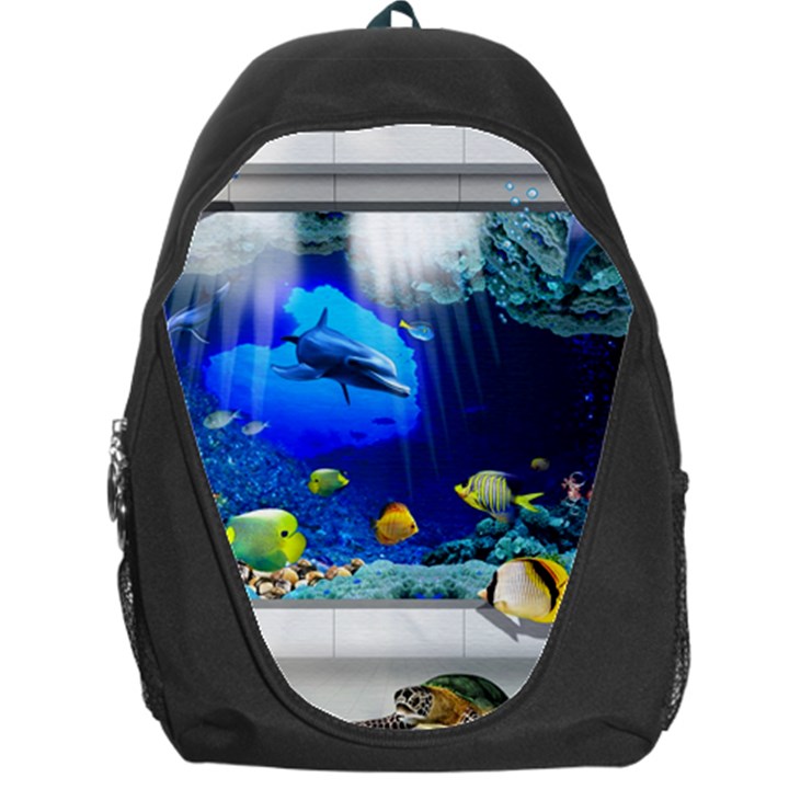 Dolphin Art Creation Natural Water Backpack Bag