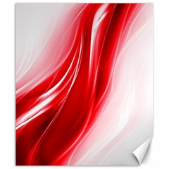 Flame Red Fractal Energy Fiery Canvas 20  X 24   by Sapixe