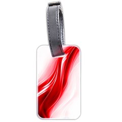 Flame Red Fractal Energy Fiery Luggage Tags (two Sides) by Sapixe