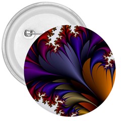 Flora Entwine Fractals Flowers 3  Buttons by Sapixe