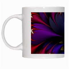 Flora Entwine Fractals Flowers White Mugs
