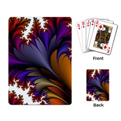 Flora Entwine Fractals Flowers Playing Card