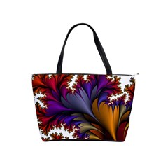 Flora Entwine Fractals Flowers Shoulder Handbags by Sapixe