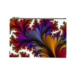 Flora Entwine Fractals Flowers Cosmetic Bag (Large) 