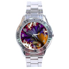 Flora Entwine Fractals Flowers Stainless Steel Analogue Watch