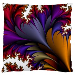 Flora Entwine Fractals Flowers Large Cushion Case (one Side)