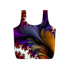 Flora Entwine Fractals Flowers Full Print Recycle Bags (S) 