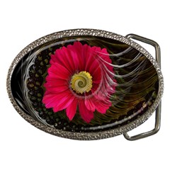 Fantasy Flower Fractal Blossom Belt Buckles