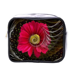 Fantasy Flower Fractal Blossom Mini Toiletries Bags