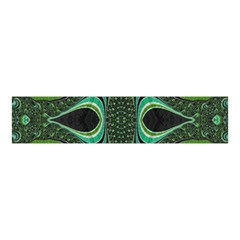 Fractal Art Green Pattern Design Velvet Scrunchie