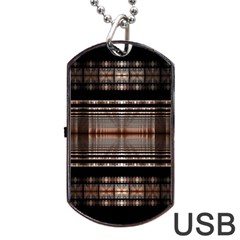  Fractal Art Design Geometry Dog Tag Usb Flash (one Side)