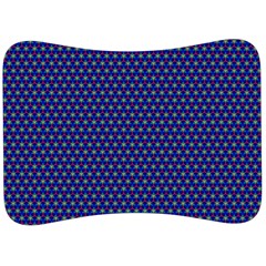 Blue Fractal Art Honeycomb Mathematics Velour Seat Head Rest Cushion
