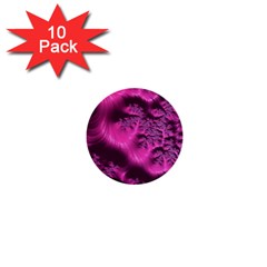 Fractal Artwork Pink Purple Elegant 1  Mini Buttons (10 Pack)  by Sapixe