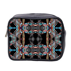 Fractal Math Design Backdrop Mini Toiletries Bag 2-side by Sapixe