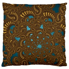 Fractal Abstract Pattern Large Flano Cushion Case (one Side)