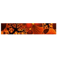 Leaf Autumn Nature Background Small Flano Scarf by Sapixe