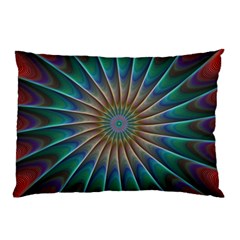 Fractal Peacock Rendering Pillow Case (two Sides)