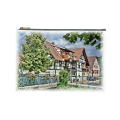 Homes Building Cosmetic Bag (large)  by Sapixe